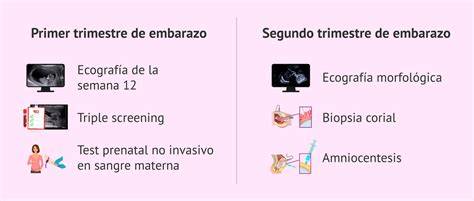 Esquema de las pruebas analíticas iniciales de embarazo