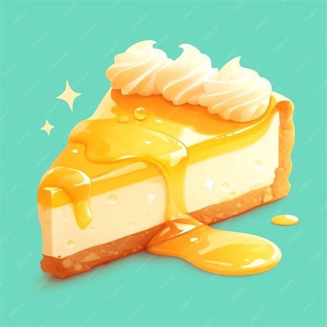 Rebanada de pastel de queso cremoso
