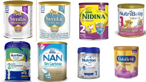 Esquema visual que muestra los diferentes formatos de leche de fórmula infantil: en polvo, líquida concentrada y lista para consumir.