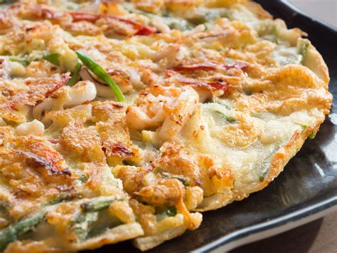 Pajeon con makgeolli
