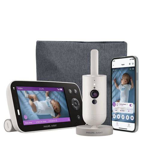Fotografía del vigilabebés Topcom 4400 mostrando la unidad de padres con pantalla y la unidad del bebé