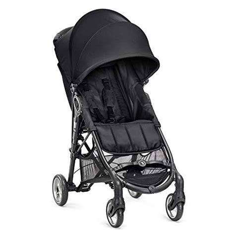 Silla de paseo Baby Jogger City Mini Zip Gris plegada y desplegada, mostrando el sistema Quick-Fold
