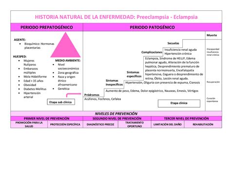 Esquema de la patofisiología de la preeclampsia