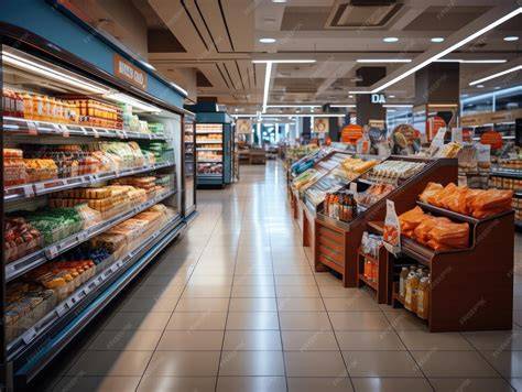 Interior de un supermercado Carrefour, sección de productos para bebés