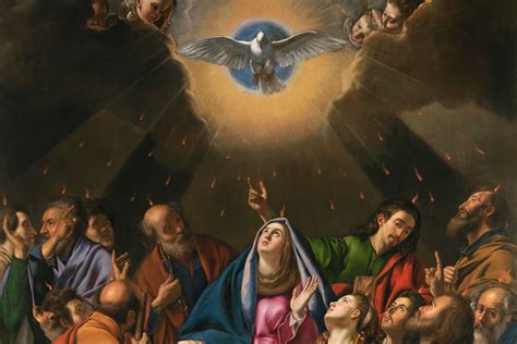 Ilustración del descenso del Espíritu Santo sobre los Apóstoles en Pentecostés