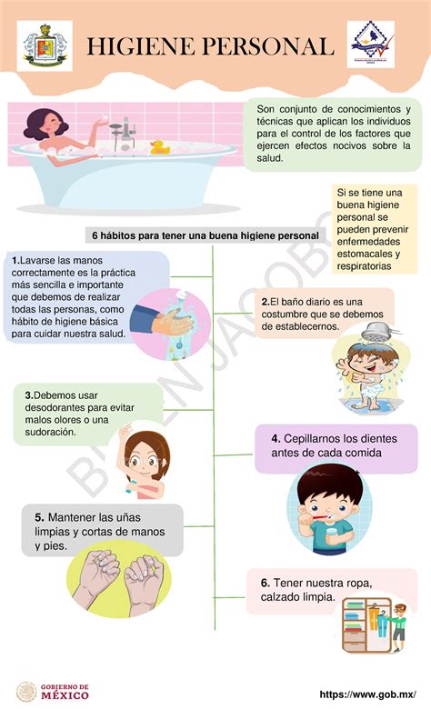 Infografía sobre la importancia de la higiene del bebé