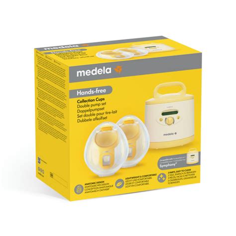 Componentes del set de extracción doble con copas Hands-free para Medela Symphony