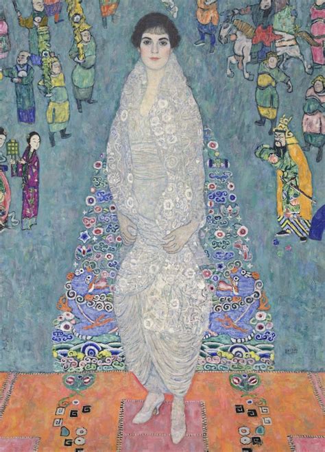 Retrato de Gustav Klimt trabajando en su estudio