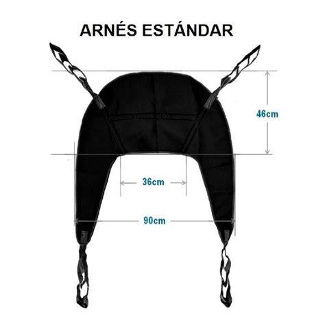 Esquema de un arnés de transferencia en uso con una grúa