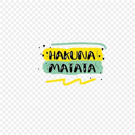 Diseño de palabras clave de Hakuna Matata