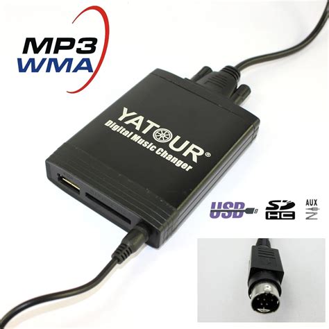 Foto del adaptador Yatour YT-M06 y sus puertos