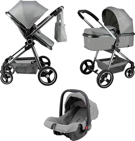 Esquema de las configuraciones 3 en 1 del cochecito Star Ibaby Neo (capazo, silla, grupo 0)