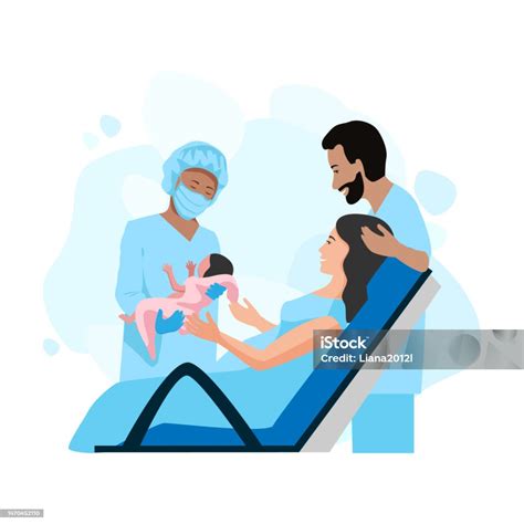 ilustración histórica de una matrona asistiendo un parto en el hogar