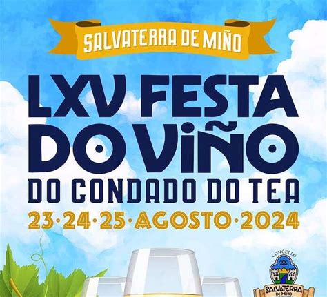 Cartel anunciador de la LXV Festa do Viño do Condado de Tea