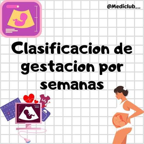 Esquema de las semanas de gestación y la clasificación de los bebés