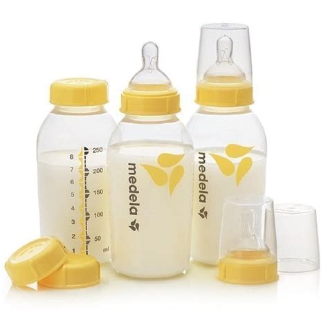 Foto de biberones Medela de plástico sin BPA