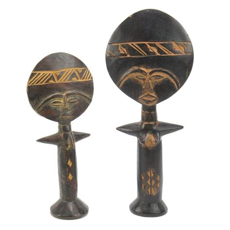 Muñecas de fertilidad africanas (Biiga, Ashanti)