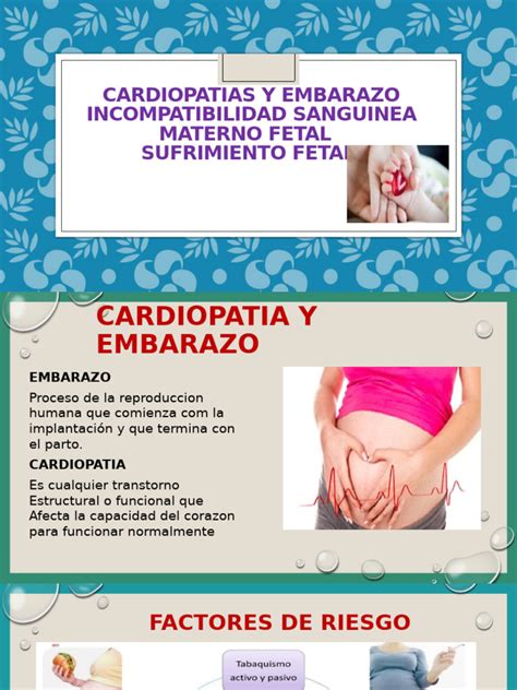 Tabla de riesgo materno-fetal en cardiopatías