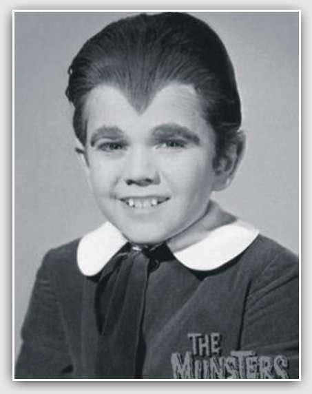 Ilustración de Eddie Munster, el niño lobo de La Familia Monster