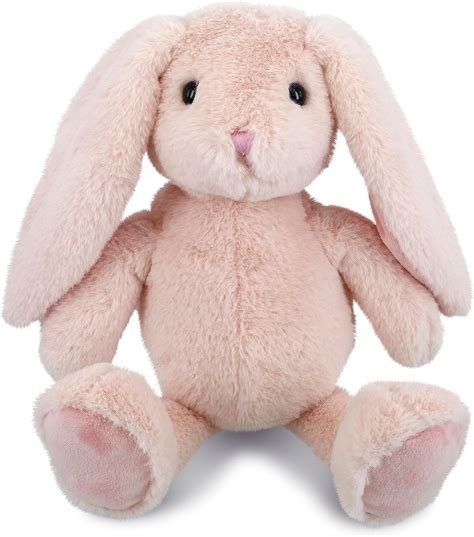 Imagen de un peluche de conejito de peluche con texturas suaves y diseño infantil