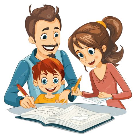 Madre con sus hijos consultando documentos o en una oficina para solicitar ayudas
