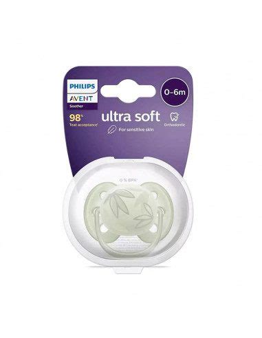 Infografía: Diseño del chupete Philips Avent Ultra Soft con orificios de ventilación