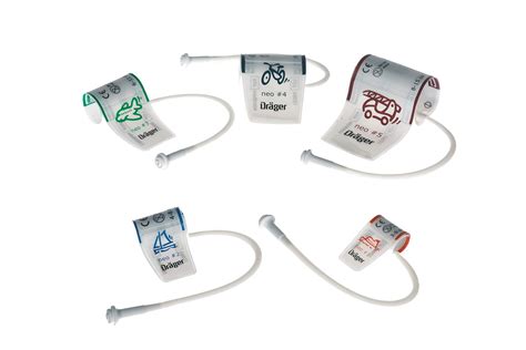 Diagrama técnico de un manguito NIBP desechable mostrando sus componentes y dimensiones.