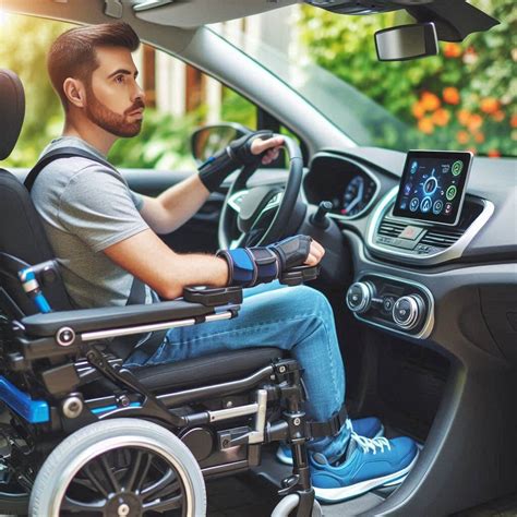 Esquema o fotografía de un vehículo adaptado para facilitar la movilidad de personas con discapacidad