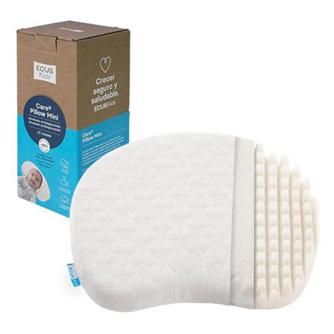 Esquema: Diseño de la almohada Care Pillow Mini y cómo distribuye la presión para prevenir la plagiocefalia