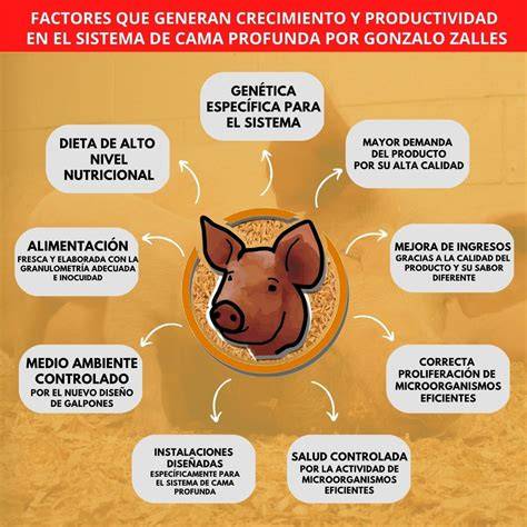 infografía o esquema del sistema de alimentación con chupete para cerdos destetados
