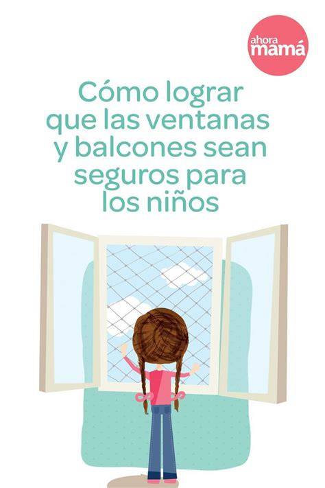 infografía sobre seguridad en balcones y ventanas para niños