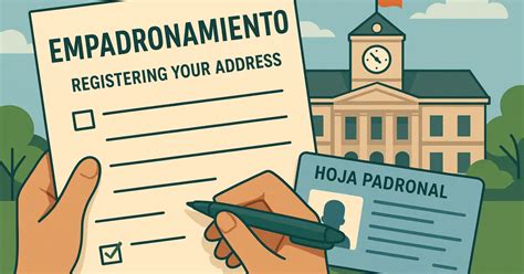 Esquema de la importancia del empadronamiento para el acceso a servicios públicos (sanidad, educación)