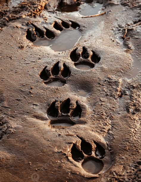 Fotografía de huellas de oso pardo en el barro, evidenciando la discreción de la especie.