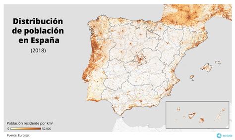 Mapa de zonas rurales en riesgo de despoblación en España