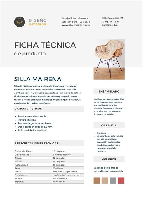 ejemplo de ficha técnica de producto fitosanitario