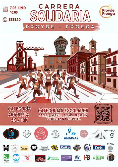 Infografía sobre la carrera solidaria y la causa apoyada