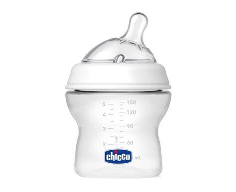 Esquema de las válvulas anticólicos y tetina inclinada de los biberones Chicco Natural Feeling