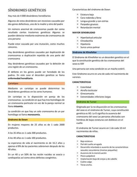 Tabla 6: Síndromes genéticos asociados a cáncer.