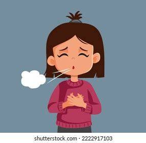 Niña respirando profundamente con las manos en el abdomen, relajada