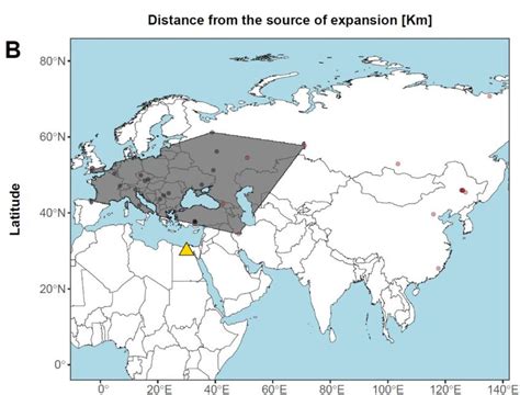 Mapa que muestra la posible zona de hibridación entre los neandertales y los humanos modernos. Fuente: Di Santo et al.