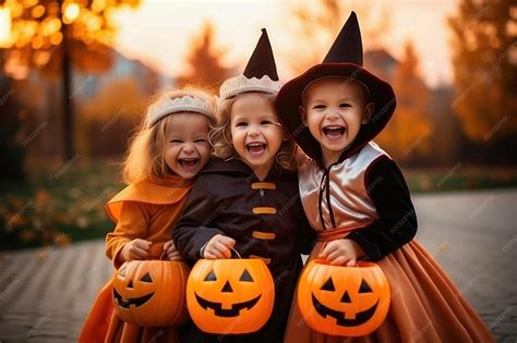 Niños disfrazados de Halloween en una biblioteca