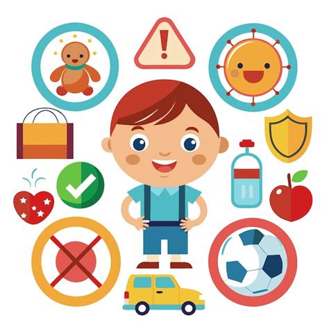 Ilustración de un niño con expresión decidida, rodeado de símbolos de debate y objetivos.