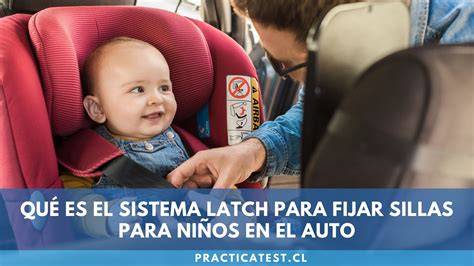 Diagrama del sistema LATCH en una silla de coche