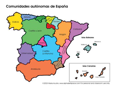 Mapa de España y Andorra destacando las comunidades autónomas participantes en el proyecto Concordia