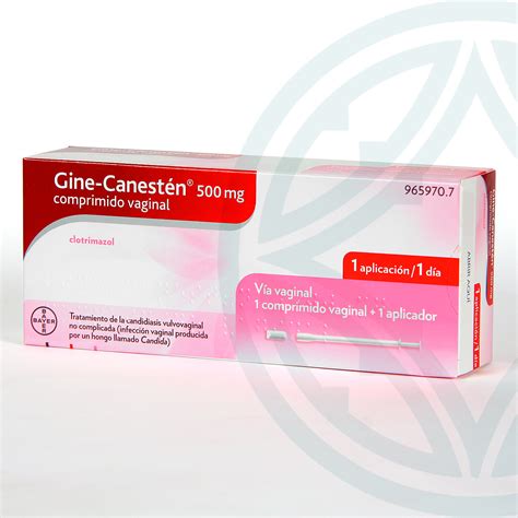 Empaque de Gine-Canestén 500 mg Comprimido Vaginal