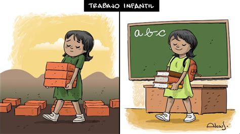 Ilustración representando una escena de trabajo infantil en un invernadero.