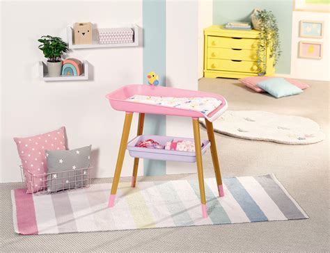 Esquema o foto de la Baby Born Mesa Cambiador con sus compartimentos