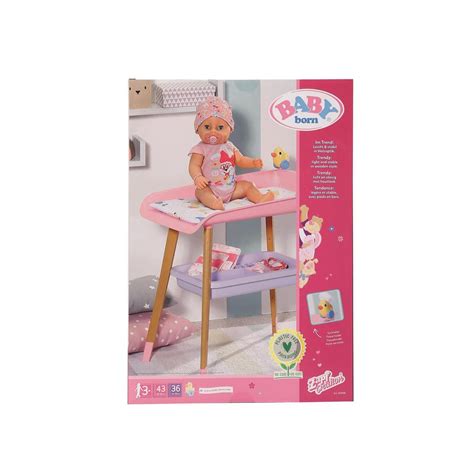 Foto de la Baby Born Bolsa Cambiador Pinplay abierta con sus accesorios