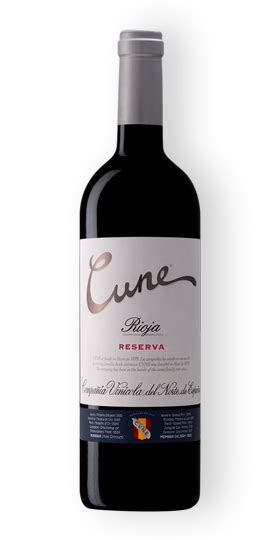 Botella de vino Cune Gran Reserva 2012