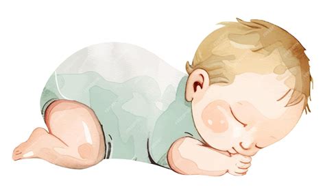 Ilustración de un bebé durmiendo plácidamente dentro de un saco de paseo.